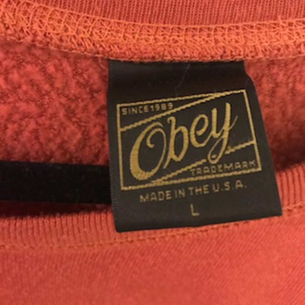 Burnt Orange OBEY Sweater - Picture 3 of 3